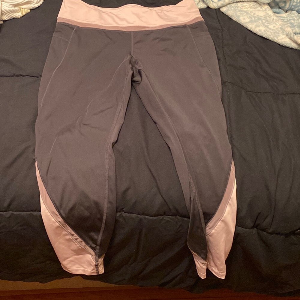 tangerine grey/pink leggings